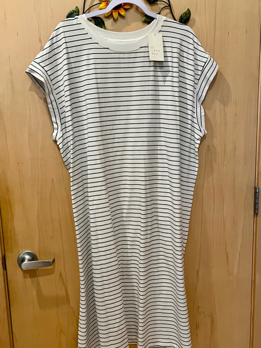 Target White and Navy Striped Summer Dress